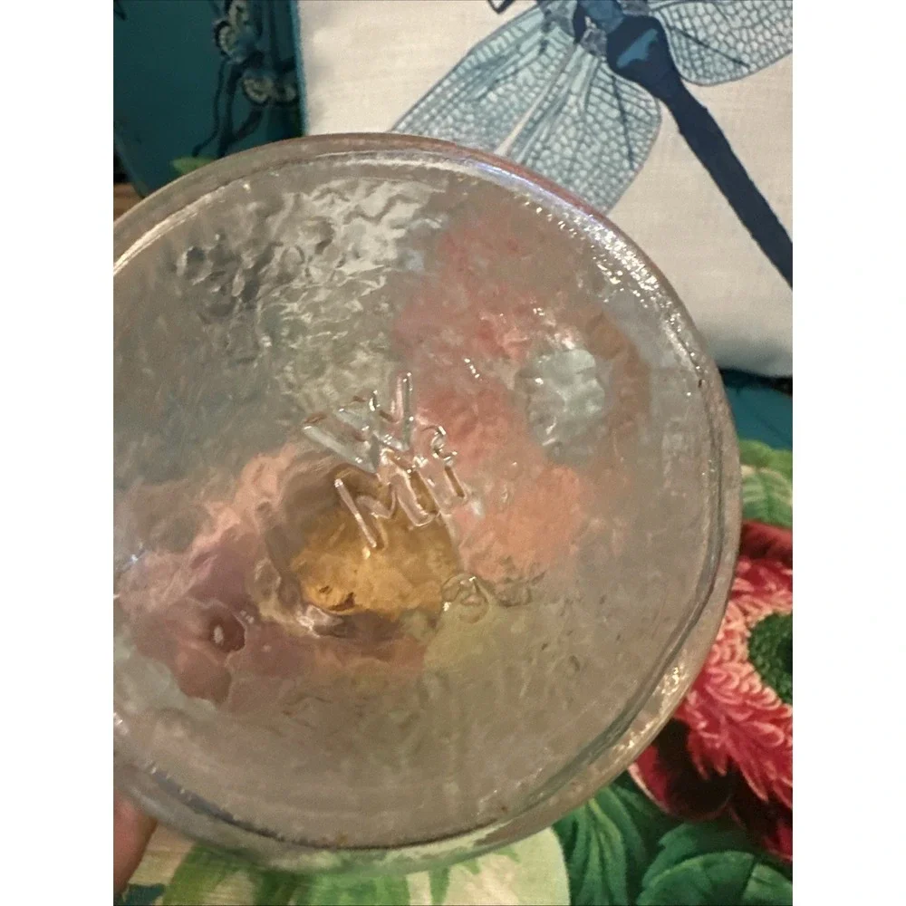 Vintage Textured JAR WMF Clear Glass Peanut Jar from Germany with Original Cork